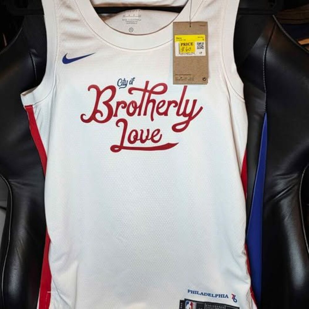 Philadelphia 76ers Mens Small City Edition Team Jersey